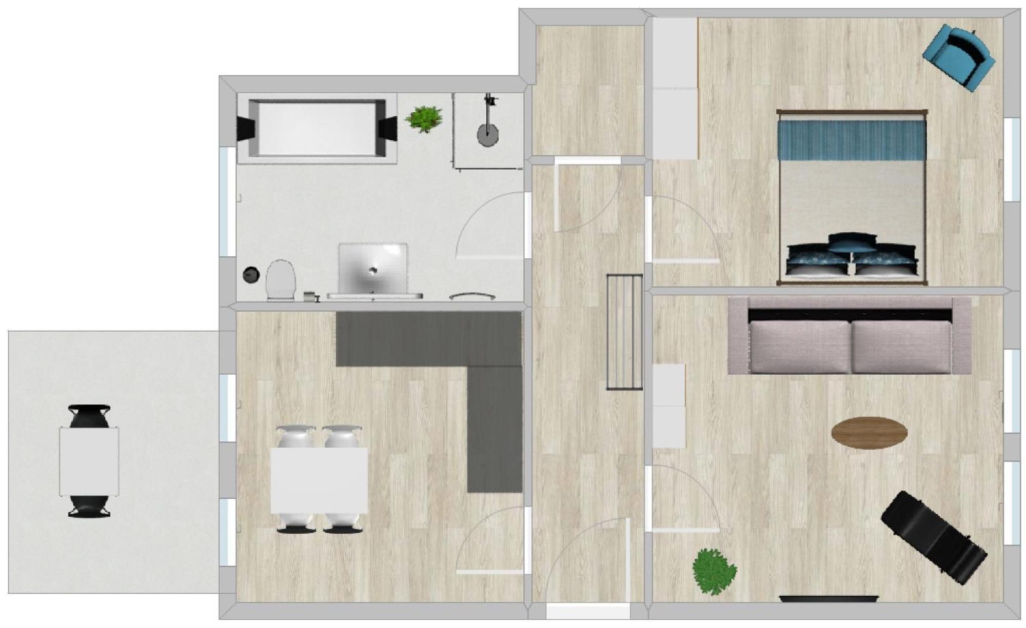 Discovair - Eisenach Karl14 - Vollausgestattete Apartments Mit Netflix In Der Fussgaengerzone Стая снимка
